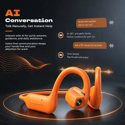 🎧E12 Bone Conduction Wireless Audio Headphones
