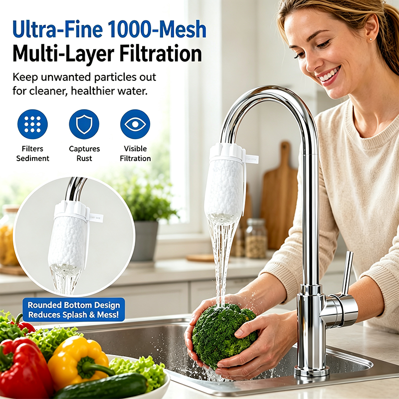 💧 50-Pack Faucet Filter Bags – Fine Cotton Fiber Tap Filters for Everyday Water Use