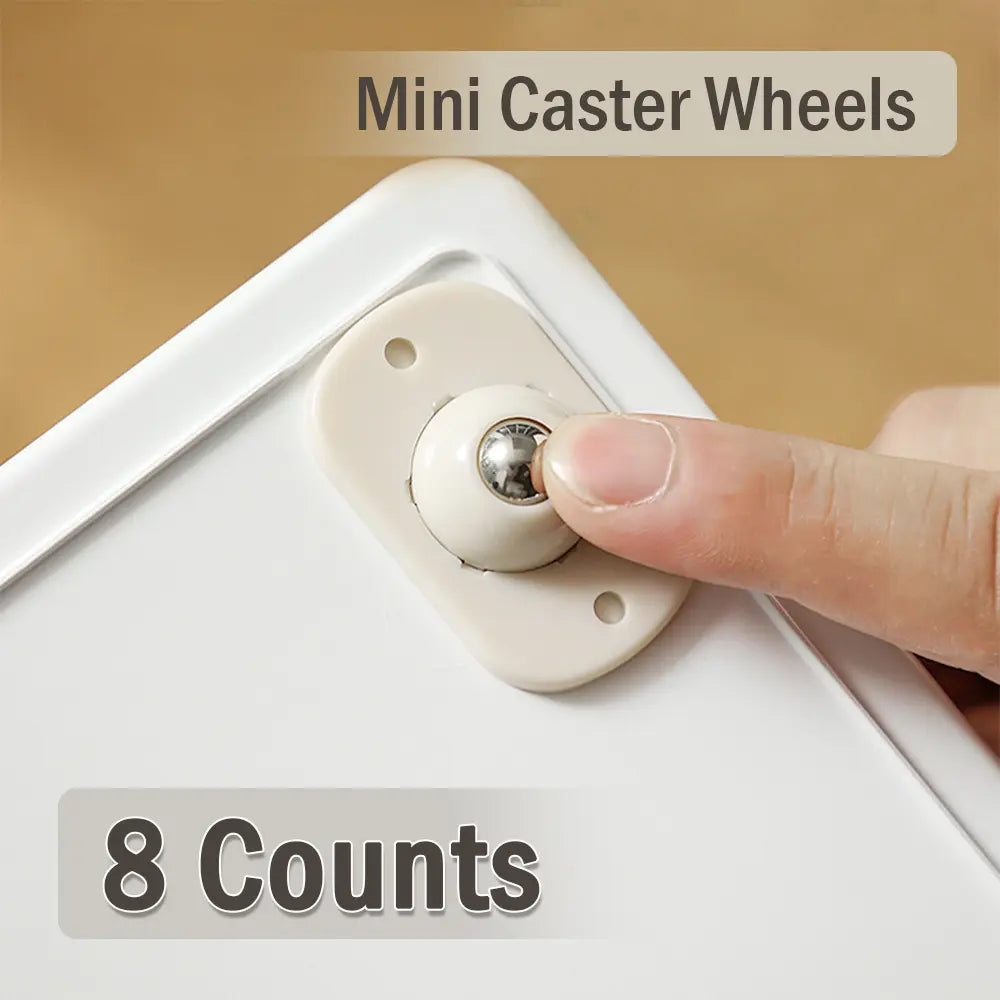 🎁Hot Sales 50% OFF🎁8 Counts Self Adhesive Mini Caster Wheels，360 Degree Rotation,durable,Strong Load Low Noise Self Caster Wheels