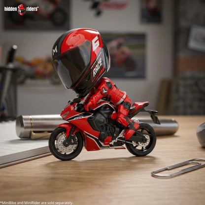 🏍️Cute Racing Helmet Action Figure with Mini Helmet Display