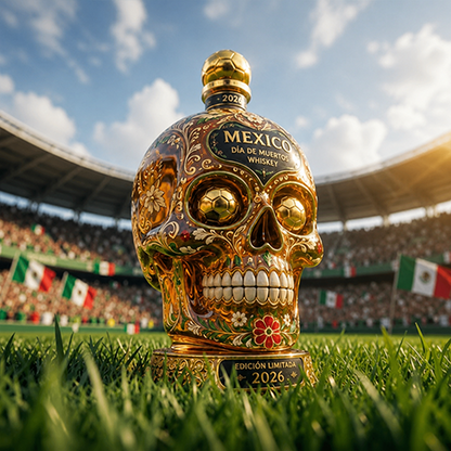 ⚽🇲🇽Mexico 2026 Día de Muertos Whiskey Bottle-Limited Edition