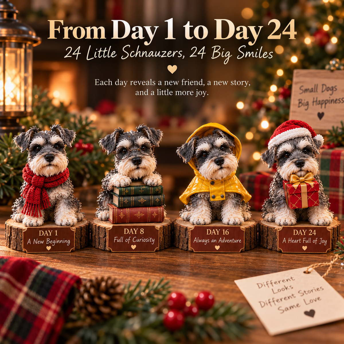 🐶 24 Days of Miniature Schnauzers – Unwrap a Little Happiness Daily 🎅