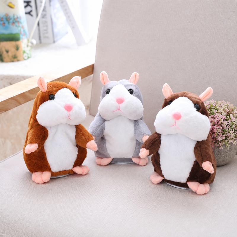 🐹💝70% OFF!!!-Ready for Christmas!🎄🎁Talking Hamster Plush – repeats whatever you say, auto head-shaking, hilarious fun for kids & adults