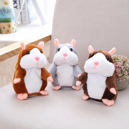 🐹💝70% OFF!!!-Ready for Christmas!🎄🎁Talking Hamster Plush – repeats whatever you say, auto head-shaking, hilarious fun for kids & adults