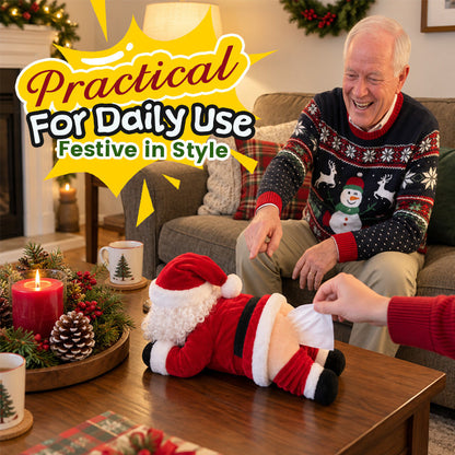 🎅 Funny Santa Butt Tissue Box | Cute Christmas Tissue Holder Decor for Home Bathroom