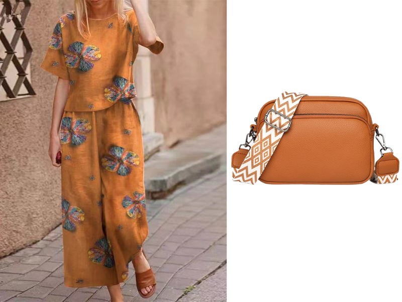 🔥Hot Sale Deals-Women's Loose Print Top ＆ Pants 2-Piece Set
