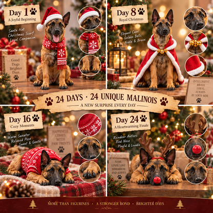 🔥New 24 Days of Belgian Malinois Joy — 24 Unique Collectible Figurines🎉