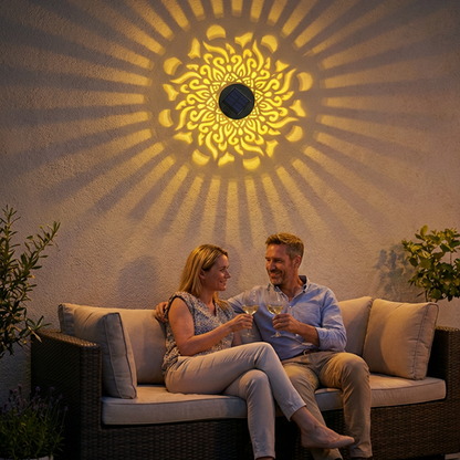 🌞Solar Mandala Light – Stunning Pattern Projection, 2-in-1 Floor & Wall Design