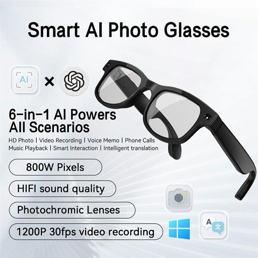 👓Smart AI Translation Camera Bluetooth Glasses