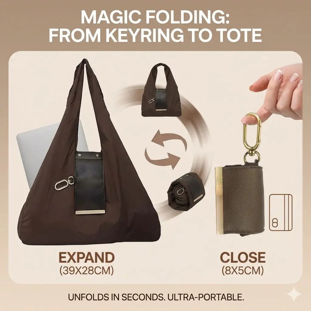 💼✨Foldable Keychain Tote Bag for Shopping & Travel✨