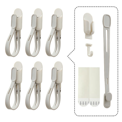 ✨🎄 6ps-Adjustable Christmas Wreath Hanger – Peel, Adjust & Hang Holiday Décor with Ease 🎄✨