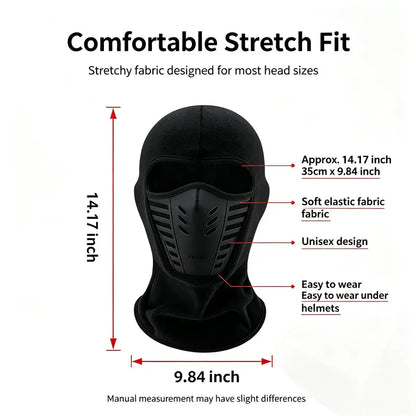 💝🎗️Unisex Fleece Full Face Balaclava Ski Mask - Windproof, Anti-Haze, Soft Sports & Outdoor Hat🎗️