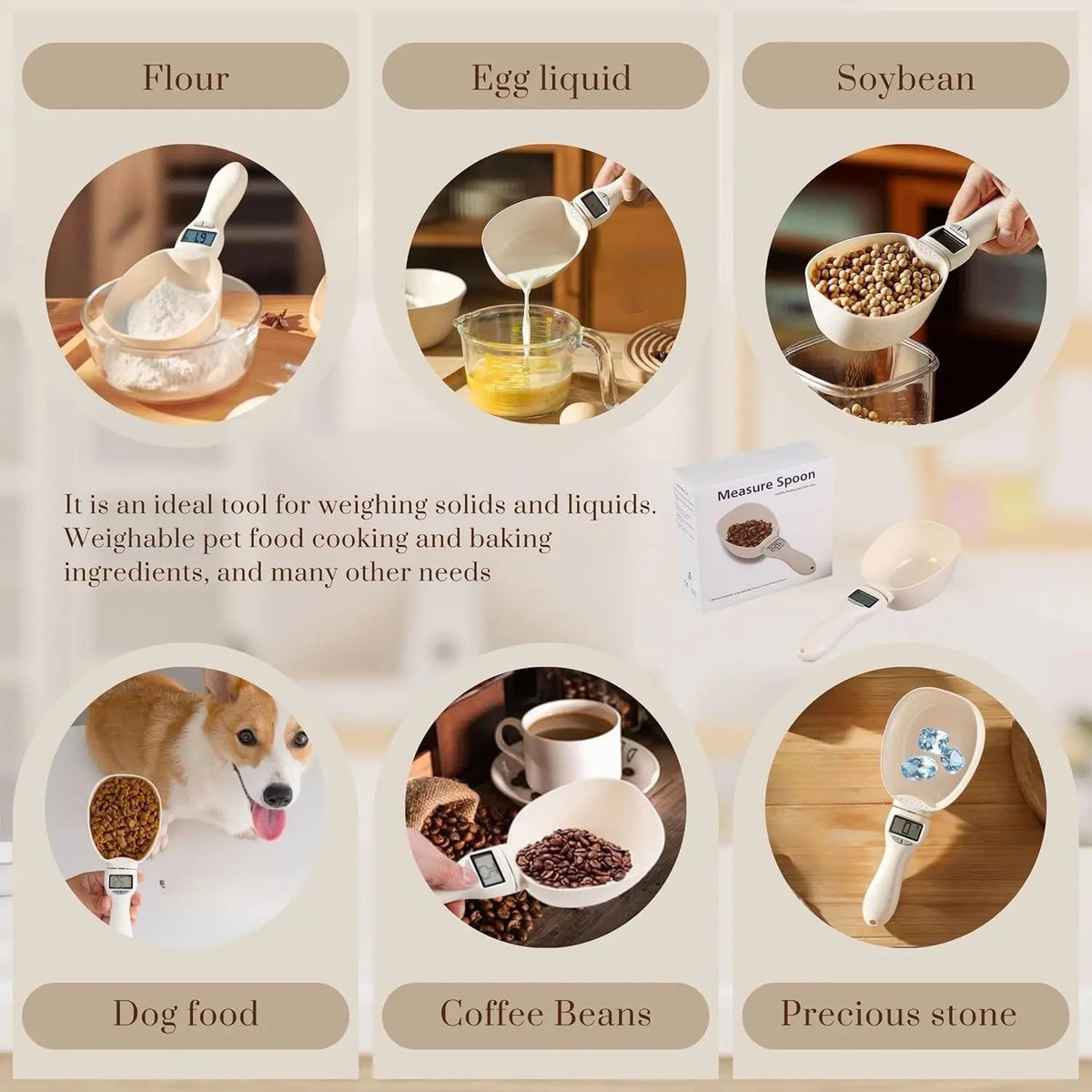 🥄 Digital Measuring Spoon Scale | Precise Weighing for Cooking & Baking