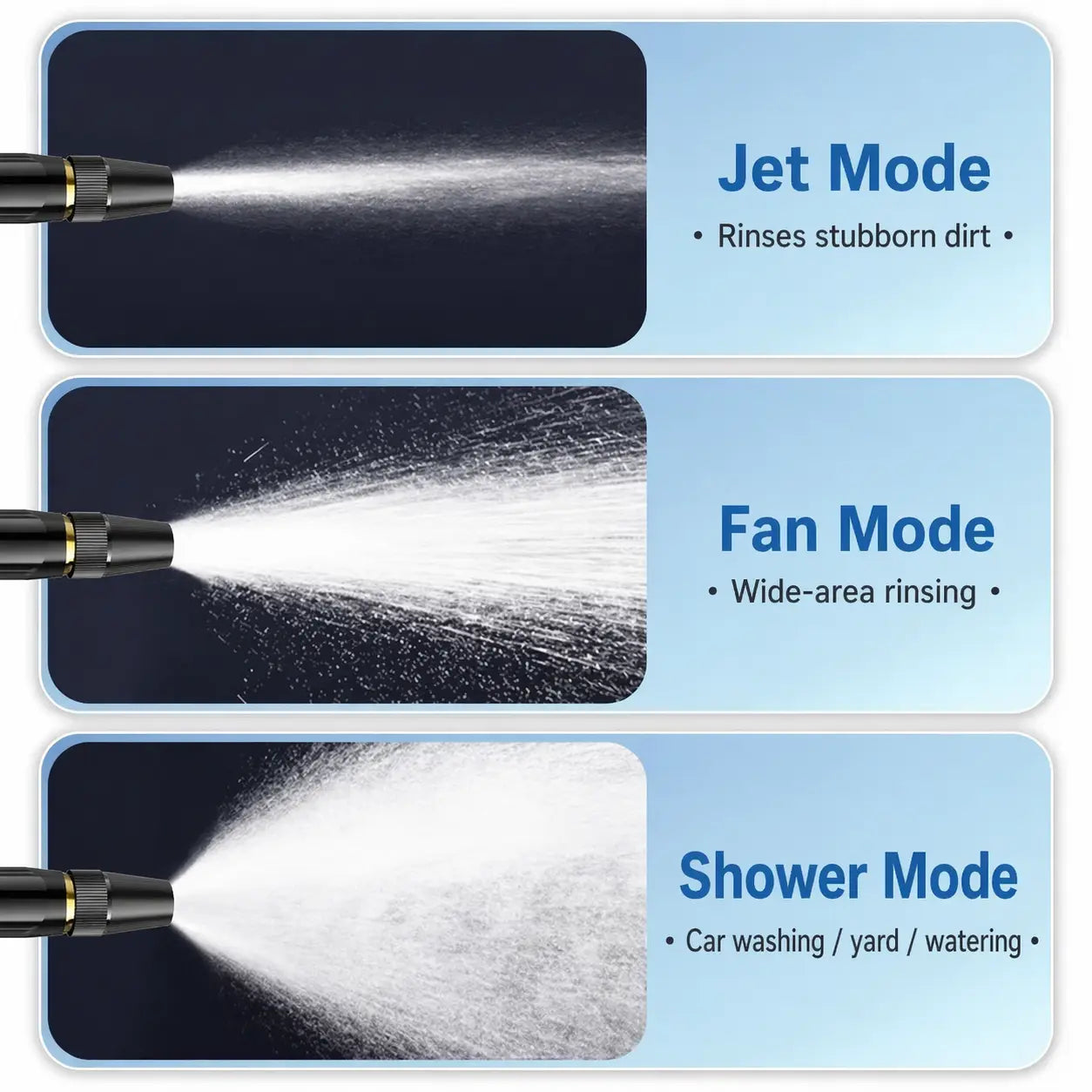 💦Car Wash Water Garden Hose Sprayer,Metal Heavy Duty High Pressure Water Hose Anti-Leakage Hose Nozzle