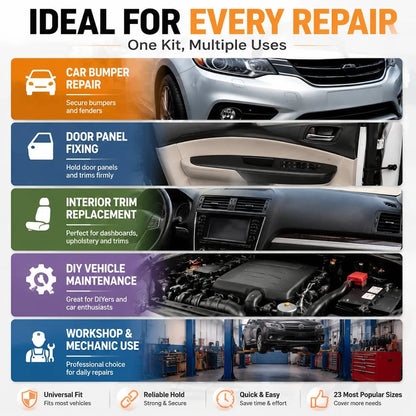🚗50% OFF TODAY🔧725PCS Car Retainer Clip Kit with Remover 🧰