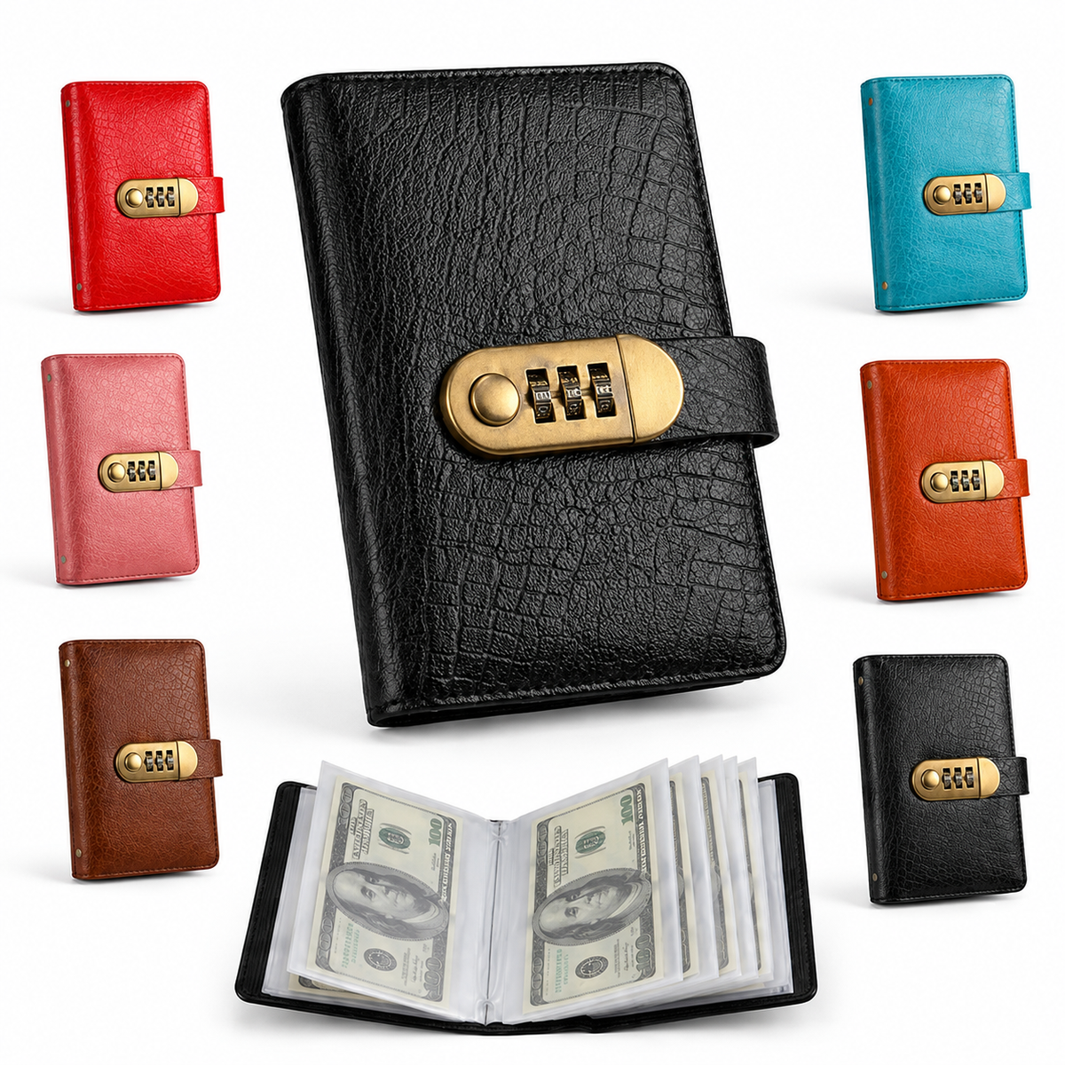 💵100 Transparent Pocket Currency Collectors Album💰