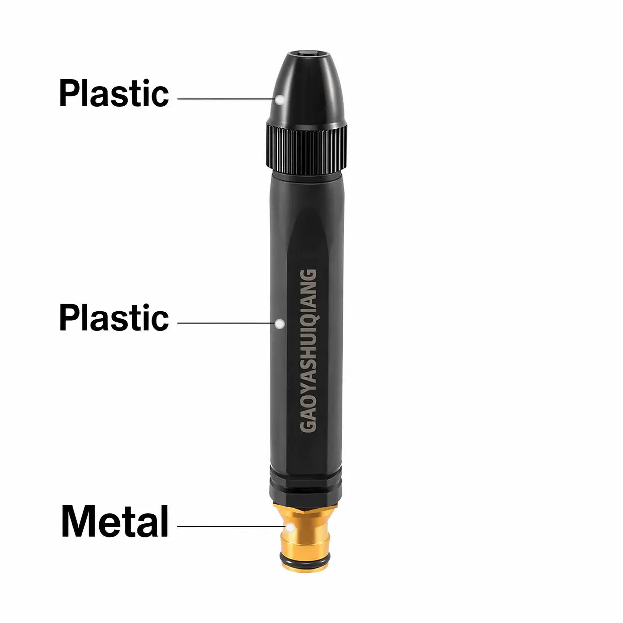 💦Car Wash Water Garden Hose Sprayer,Metal Heavy Duty High Pressure Water Hose Anti-Leakage Hose Nozzle
