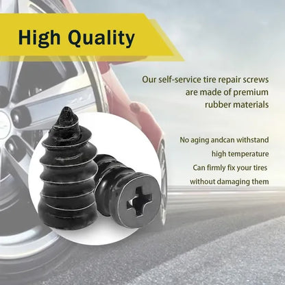 🔩60PCS Tire Repair Rubber Nails Kit with 2 Sizes