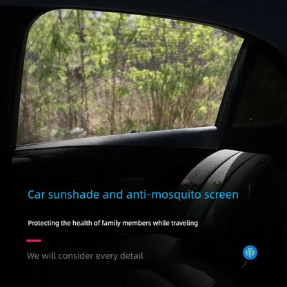 Car anti‑mosquito screen/net, car sunshade curtain, window mosquito net, insect‑proof car curtain, mosquito net for car glass, privacy window mesh