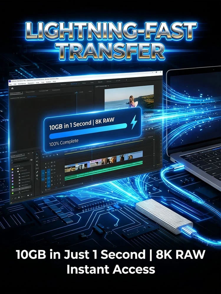⚡💾 Ultra-Portable 16TB Mini SSD — Fast Type-C Storage On the Go