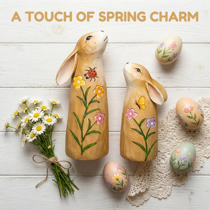 🔥Easter Hot Sale 49% OFF -Hand-Painted Spring Bunny Figurines