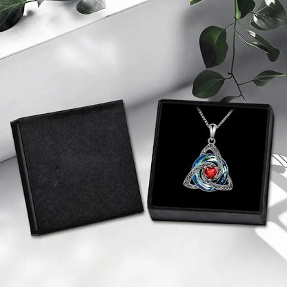 Birthstone Celtic Knot Necklace for Women
