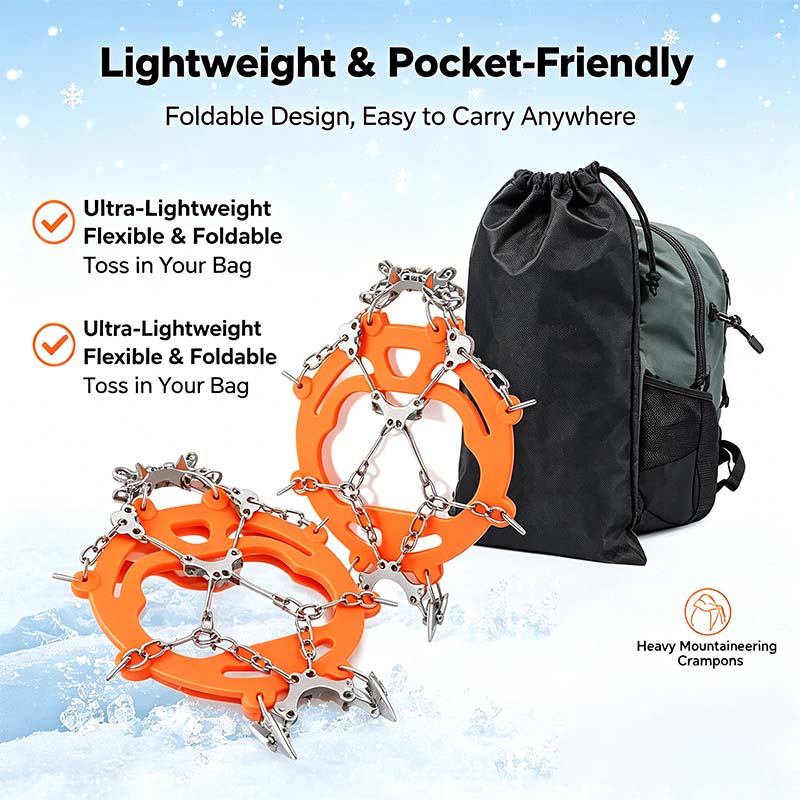 ❄️ Ice Cleats for Shoes & Boots – Anti-Slip Snow Traction Grips