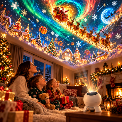 🎄 Christmas Wonderland Projector – Fill Your Room With Magical Holiday Scenes ✨