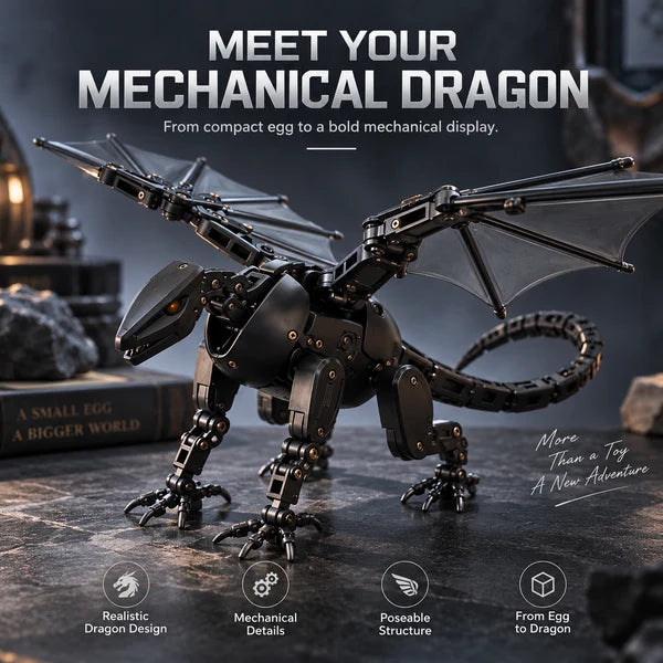 🔥HOT SALE 50% OFF🥚DragonMorph – Egg to Dragon Transforming Mechanical Toy