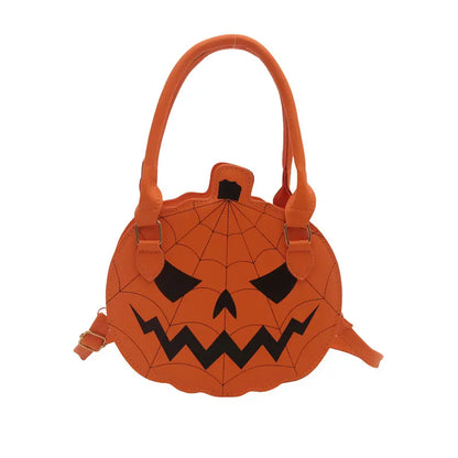 🎃 Spooky Jack-O'-Lantern Pumpkin Crossbody Bag