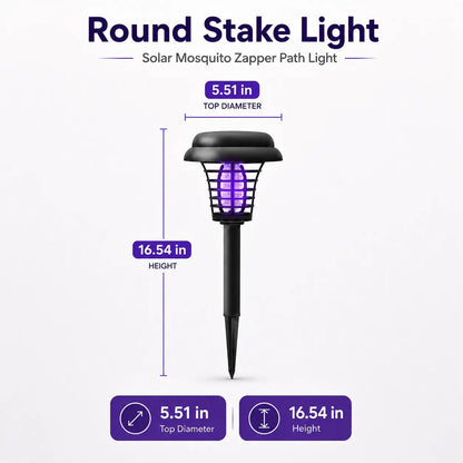 🔥Summer 50% OFF☀️ 2-in-1 Solar Bug Zapper – UV Mosquito Killer + Soft Pathway Light, Auto Dusk-to-Dawn, IP65
