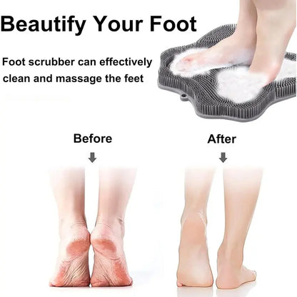 Silicone Shower Foot Scrubber Mat 🚿