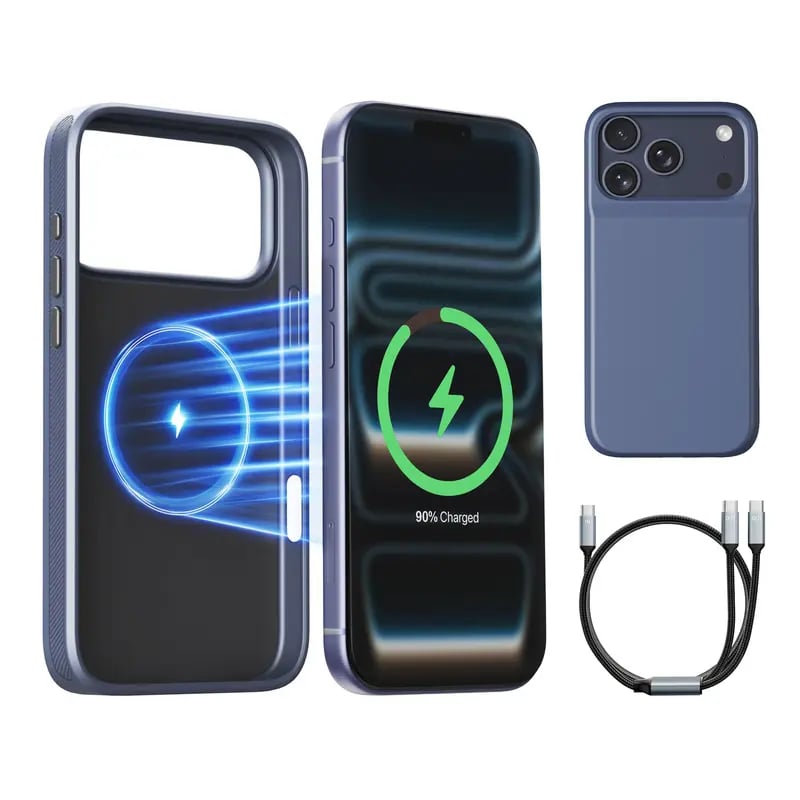 🩷🔋 PinkBird Power Case for iPhone – Slim Battery Case & Portable Power Bank Kit ⚡