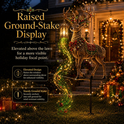 🎀🎄🔥New arrivals- Light-Up Reindeer Lawn Stake, Festive Outdoor Christmas Decor
