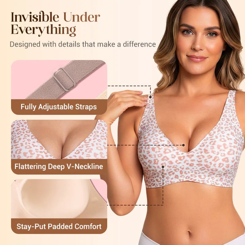 🎁Last Day Buy 1 Get 1 Free🔥Super Firming Wire-Free Push Up V-Neck Bra