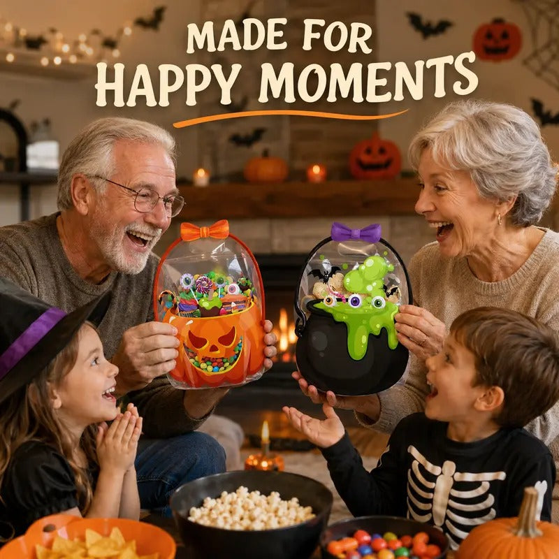 🎃Halloween Pumpkin & Witch Cauldron Goodie Bags (Bags Only)