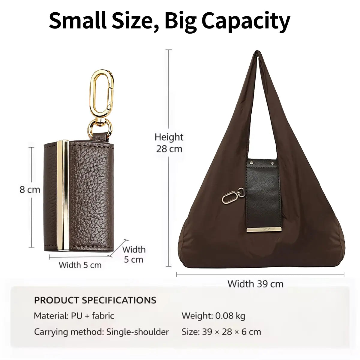 💼✨Foldable Keychain Tote Bag for Shopping & Travel✨