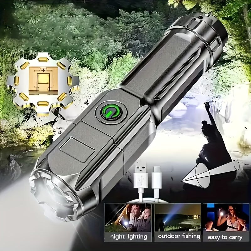 Portable High-power Flashlight, 1000M+ Ultra-long-distance Lighting