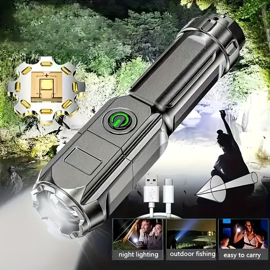 Portable High-power Flashlight, 1000M+ Ultra-long-distance Lighting