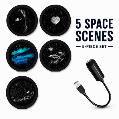 ✨USB Holiday Scene Projector – Christmas & Galaxy