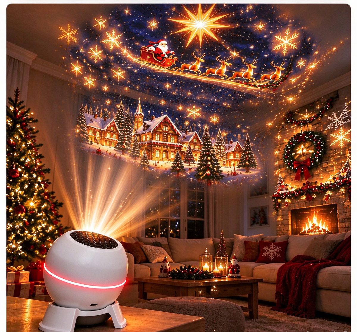 🎄 Christmas Magic Projector – Light Up Your Holiday Nights ✨