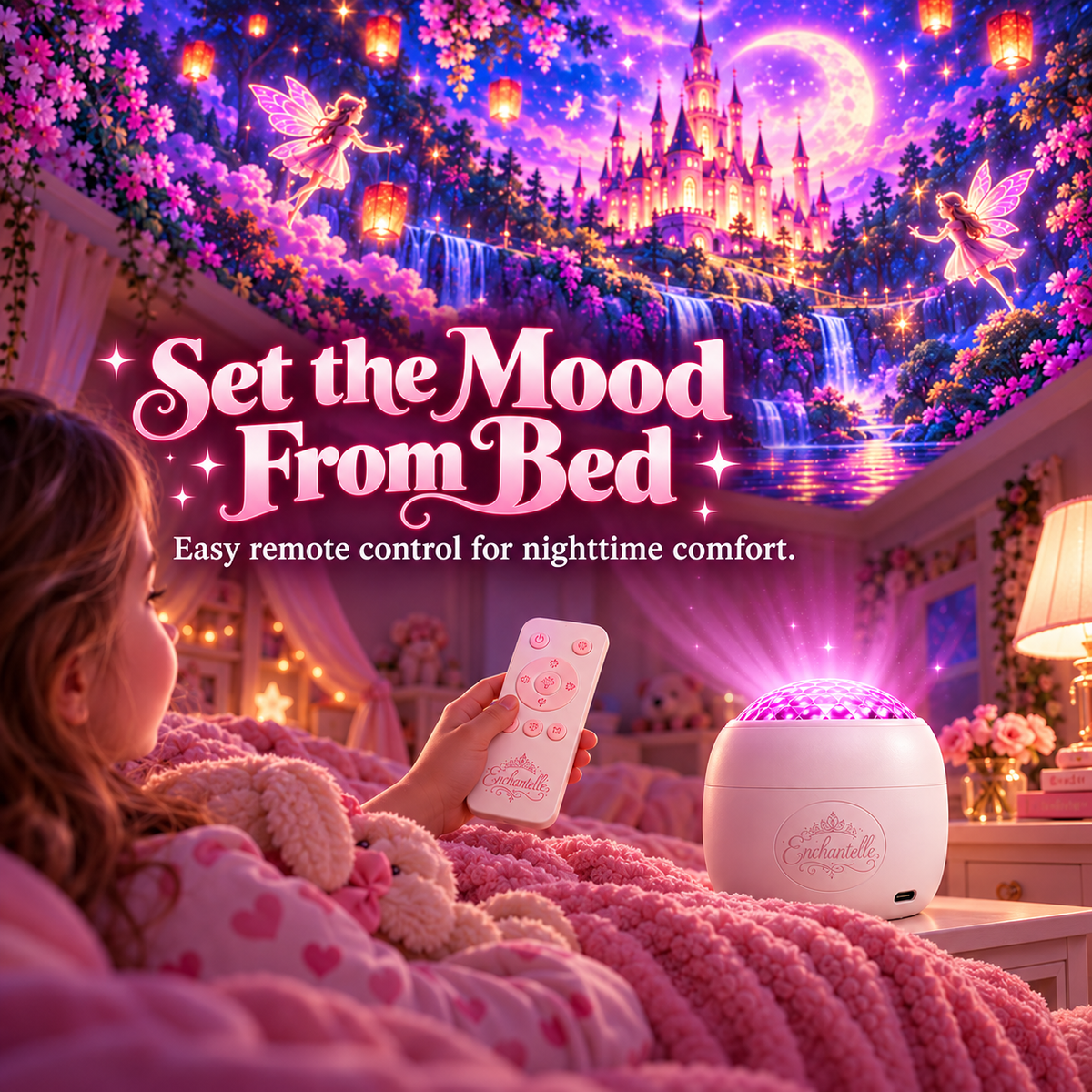 ✨ DreamScape Room Projector – Turn Walls & Ceilings Into a Magical Fantasy World 🌌🏰