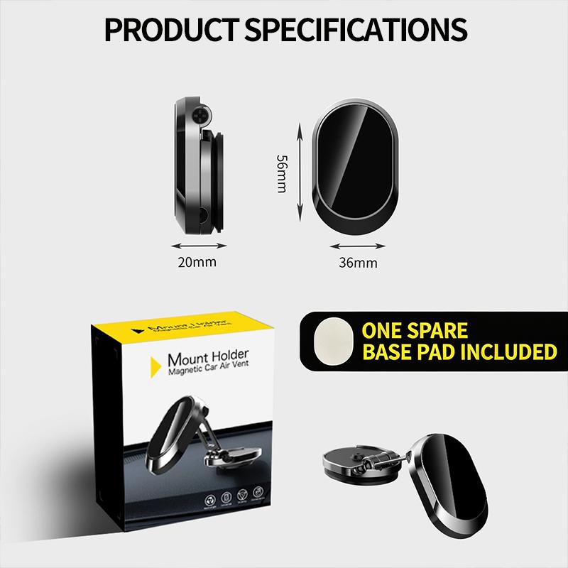 🎁2026 New Arrivals💥Phone Holder Strong magnet, 360° rotation & foldable metal. Safer driving – grab yours! ✅