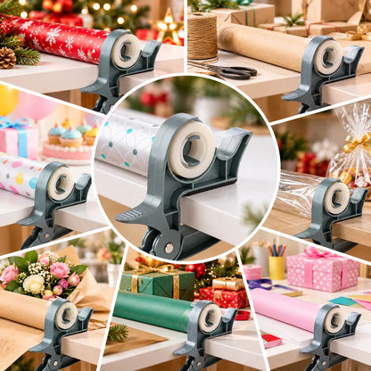 🎁2-Pack Gift Wrapping Paper Clips With Tape Dispensers