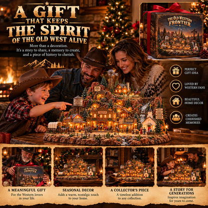 🤠🎄The Old Western Frontier – Lighted Miniature Western Village✨