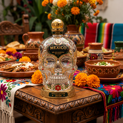 ⚽🇲🇽Mexico 2026 Día de Muertos Whiskey Bottle-Limited Edition