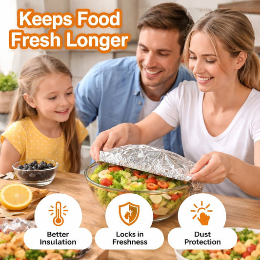 Aluminum Foil Heat Shield Covers – No Plastic🥘