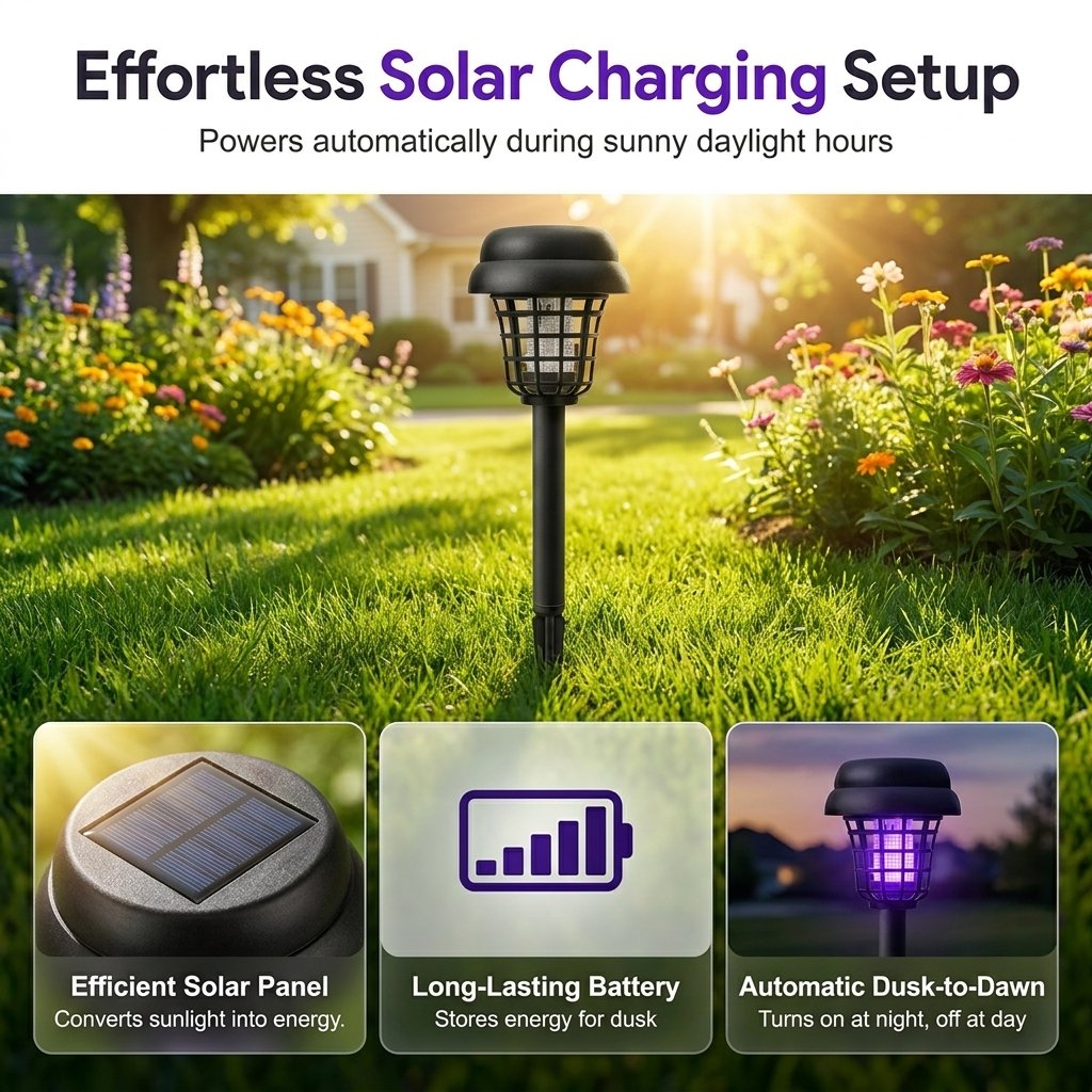 🔥Last Day 50% OFF ✨Solar Mosquito Zapper Light