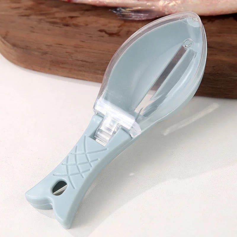 🐟 Mess-Control Fish Scaler with Collection Lid