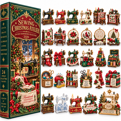 🩷Sewing Christmas Atelier 2026 – 24-Day Countdown Collection with 24 Unique Sewing & Quilting Miniatures